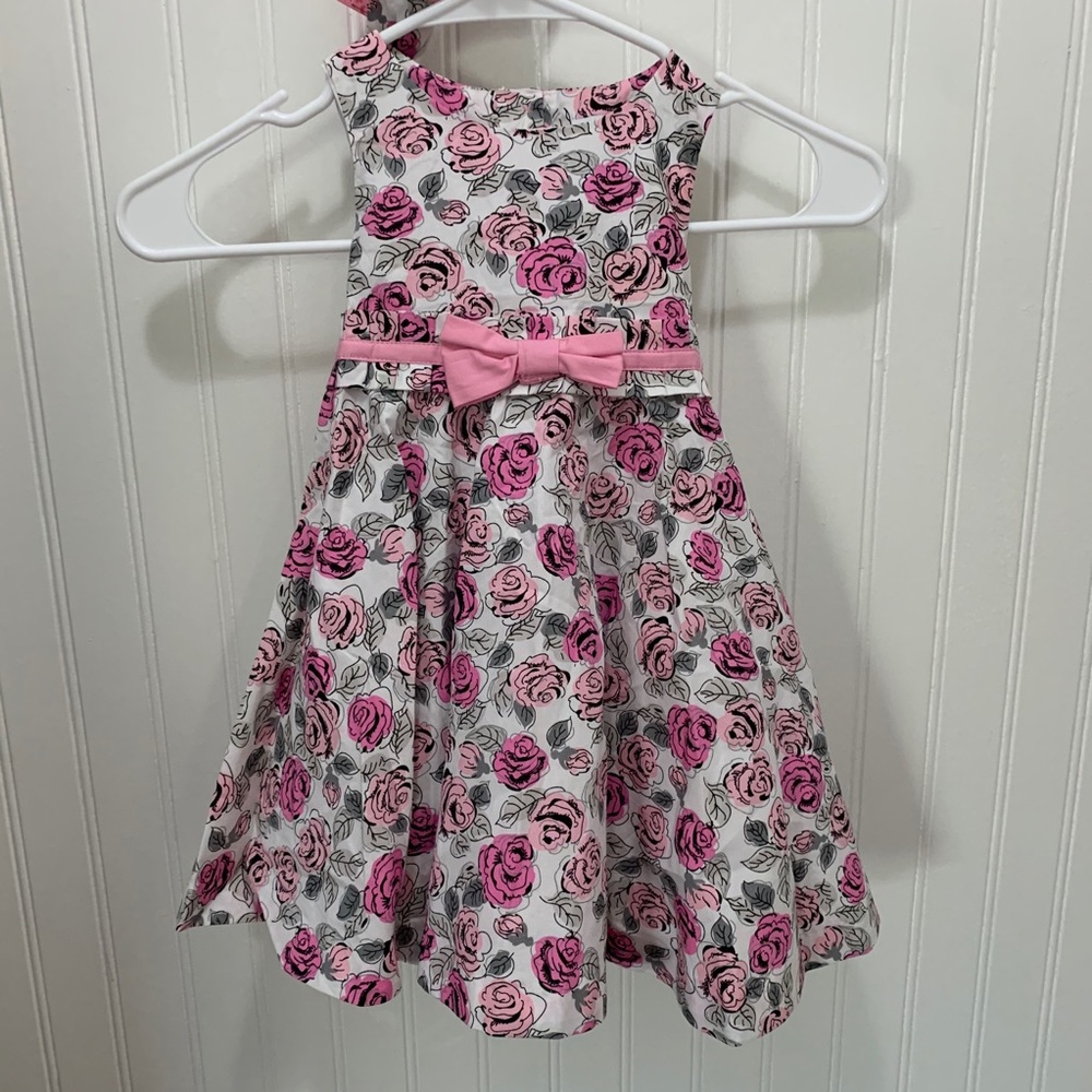 Polly flinders dresses Pink floral 24m NWOT